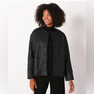 Marla Wynne Faux Leather Jacket